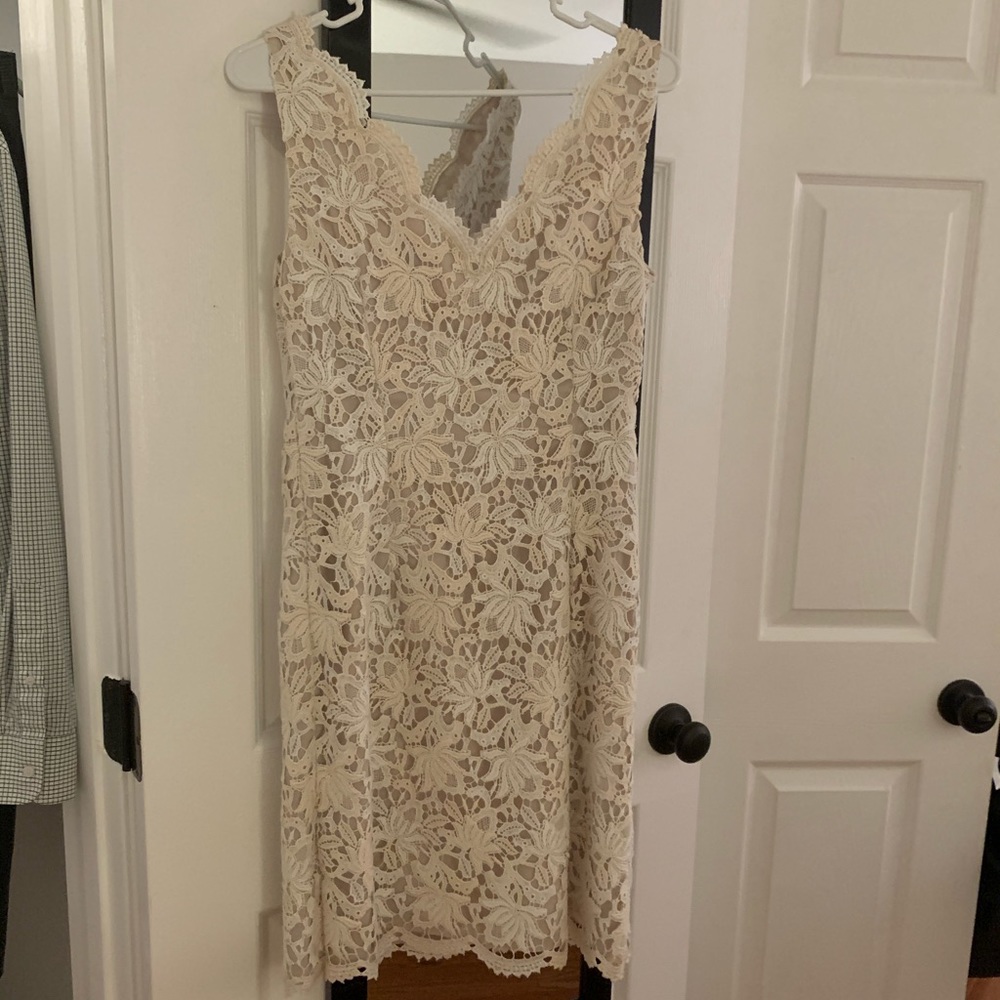 White lace dress